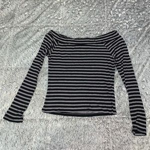 ✨3 for 20✨AERO Off Shoulder Striped LongSleeve Top